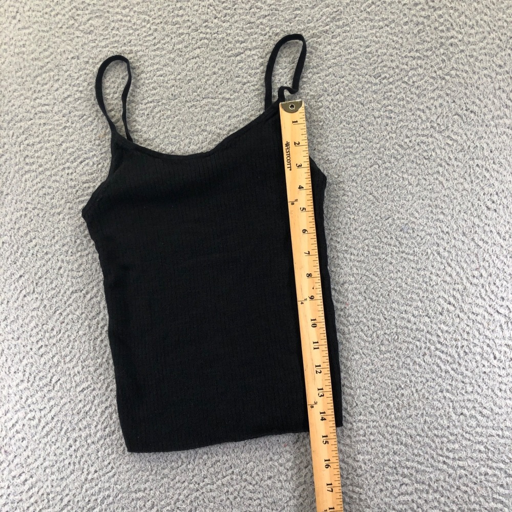 Buck Mason Tank Top Womens XS Black Cotton Linen Blend Ribbed Minimalist - Picture 11 of 12